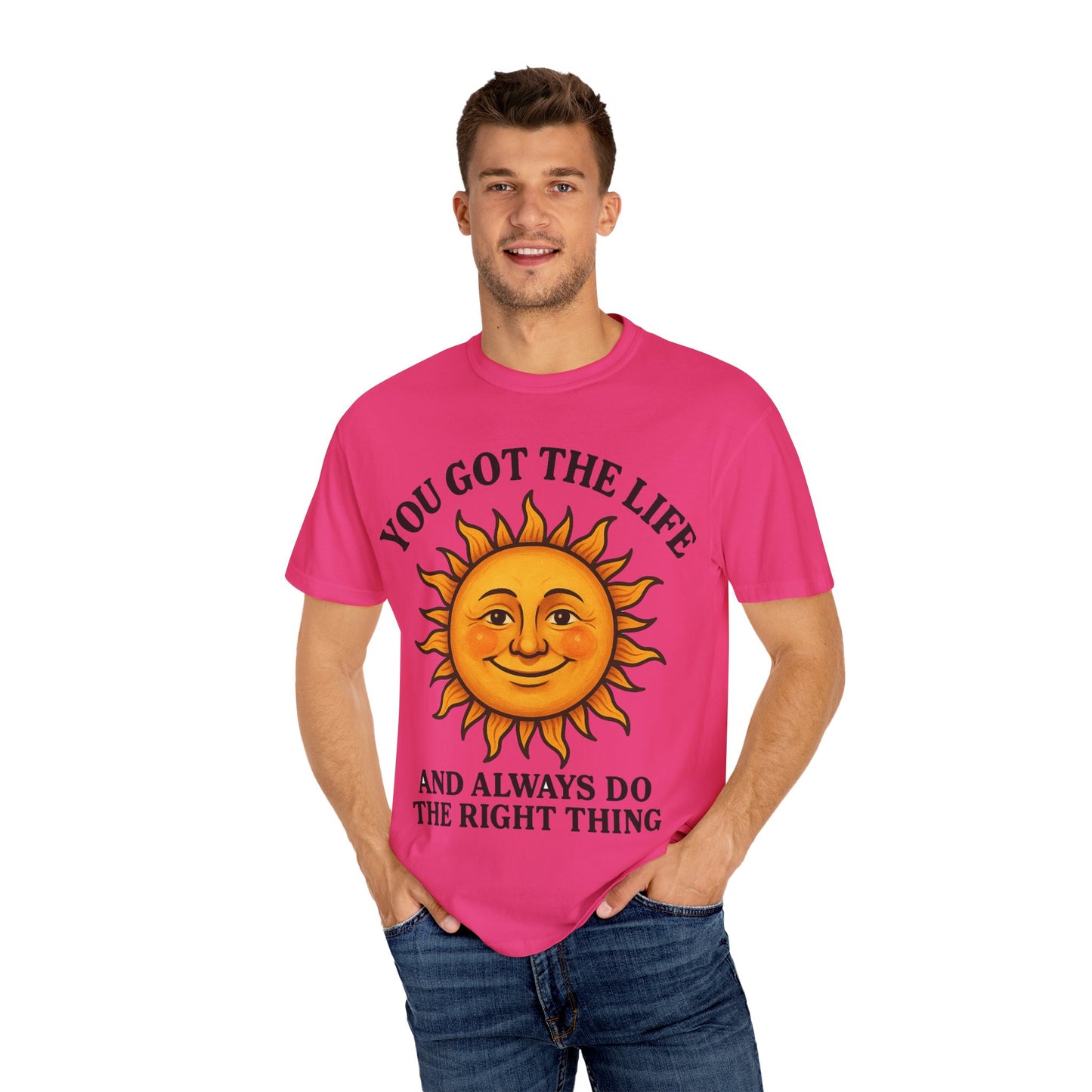 Sunny Vibes T-Shirt, Inspirational Tee for Positive Energy, Gift for Friends, Summer Fashion, Relaxed Lifestyle Wear