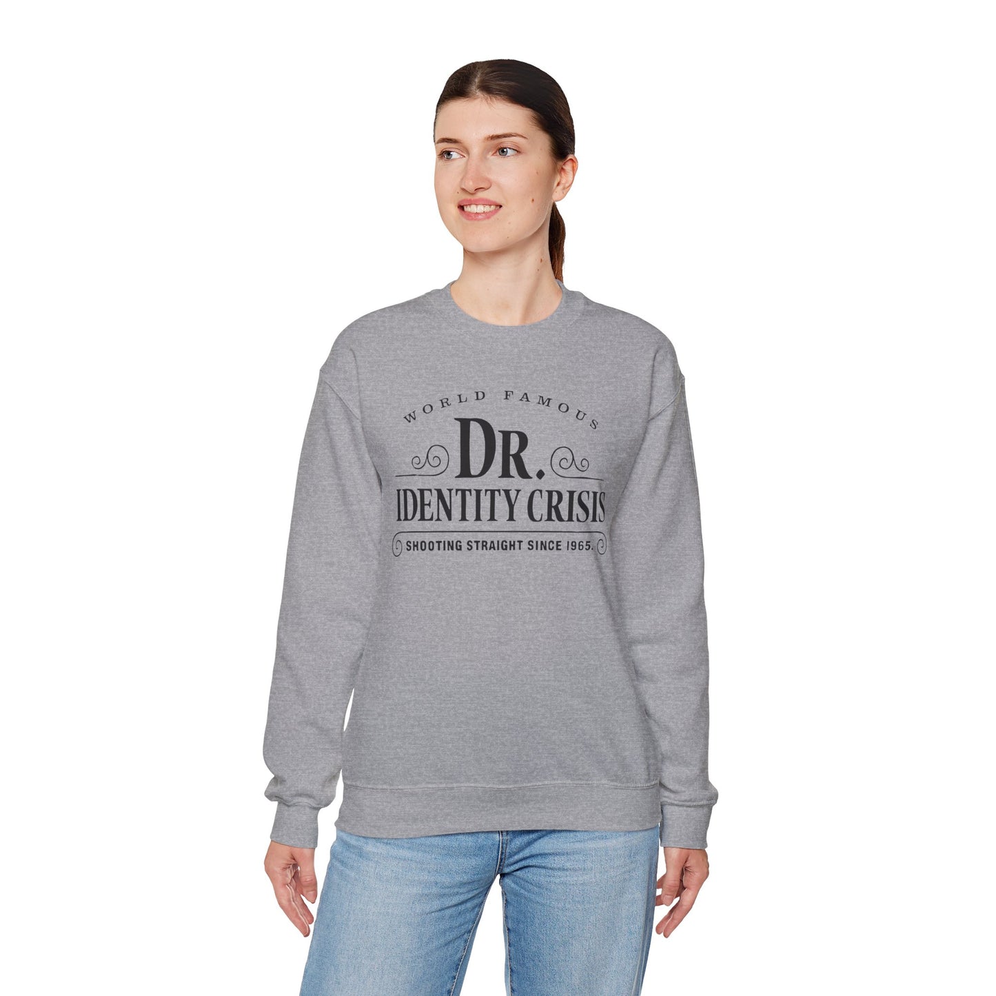 Identity Crisis Unisex Crewneck Sweatshirt Dr. McGillicuddy's Edition