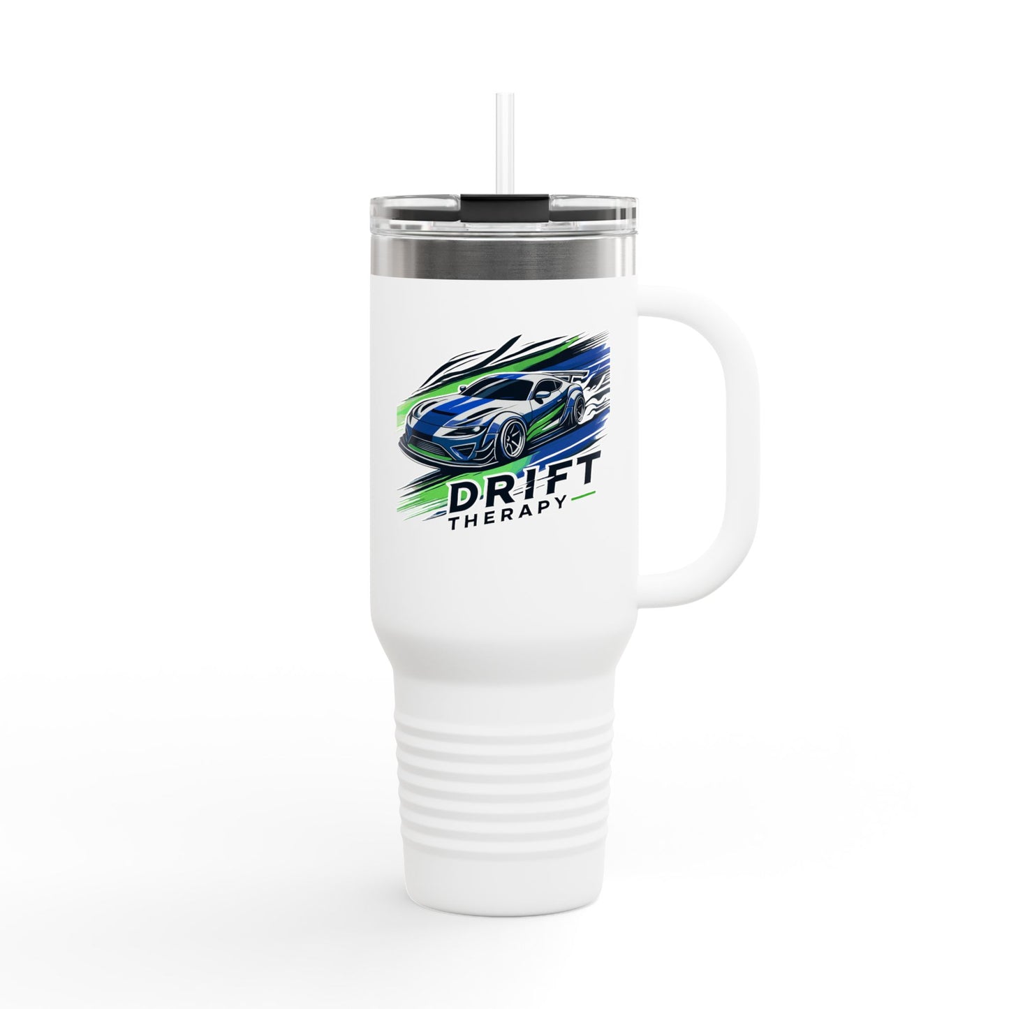 Drift Therapy Insulated Travel Mug | 40oz | Car Enthusiast Gift | Perfect for Road Trips, Coffee Lovers, Sports Fans, Outdoors