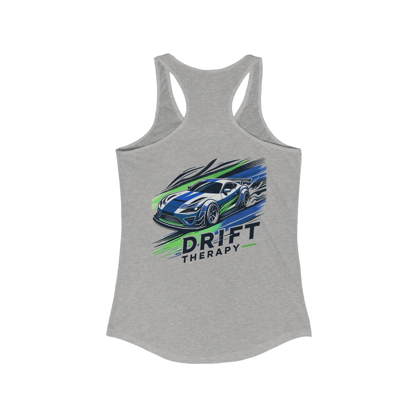 Racerback Tank Top, Control the Chaos, Drift Therapy, Summer Apparel, Gift for Car Enthusiasts, Workout Gear, Relaxed Fit