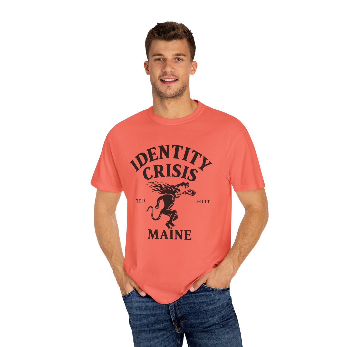 Unisex Identity Crisis T-shirt Fireball Edition