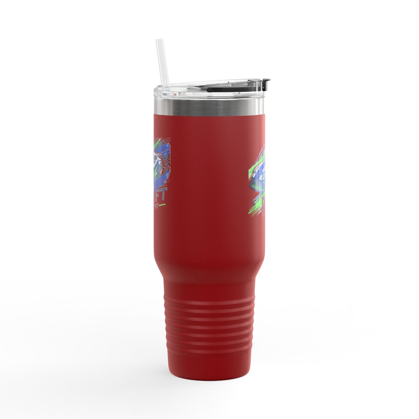 Drift Therapy Insulated Travel Mug | 40oz | Car Enthusiast Gift | Perfect for Road Trips, Coffee Lovers, Sports Fans, Outdoors
