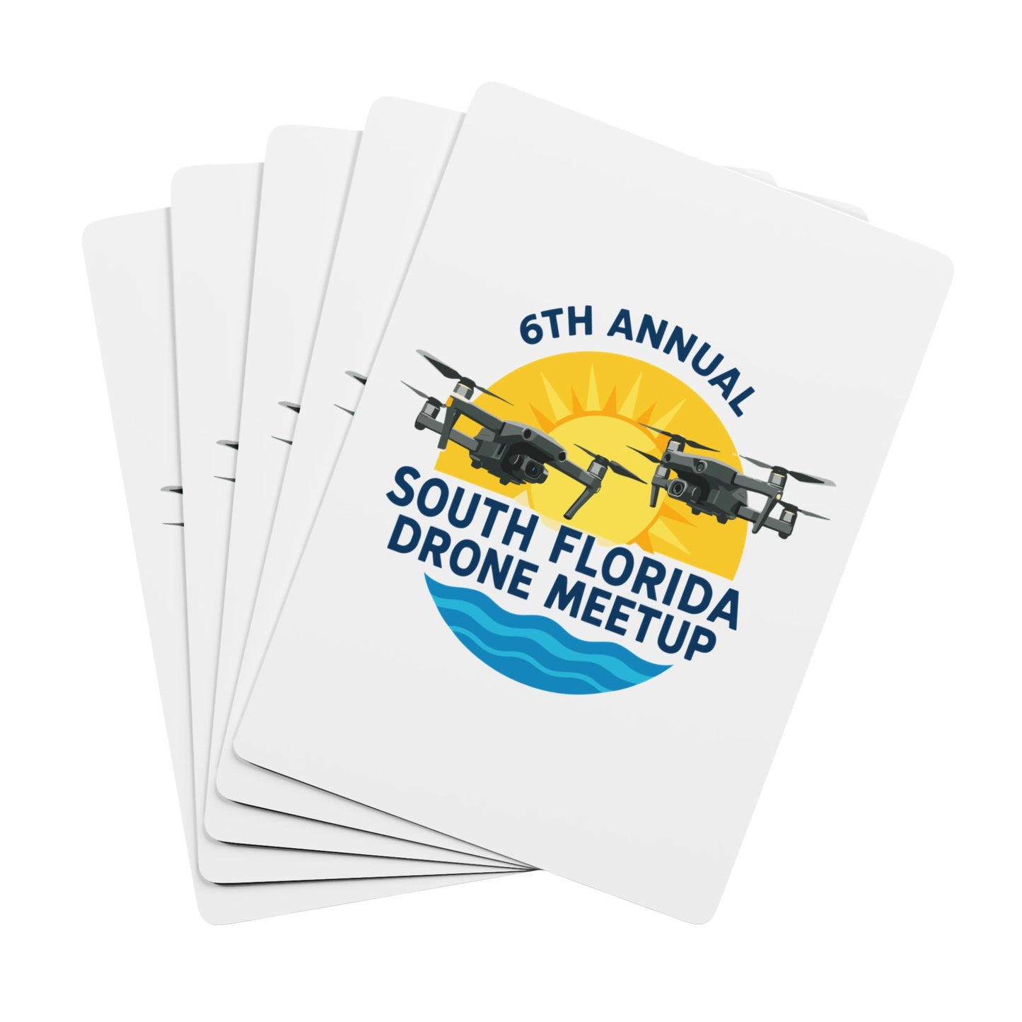6th Annual South Florida Drone Meetup Poker Playing Cards