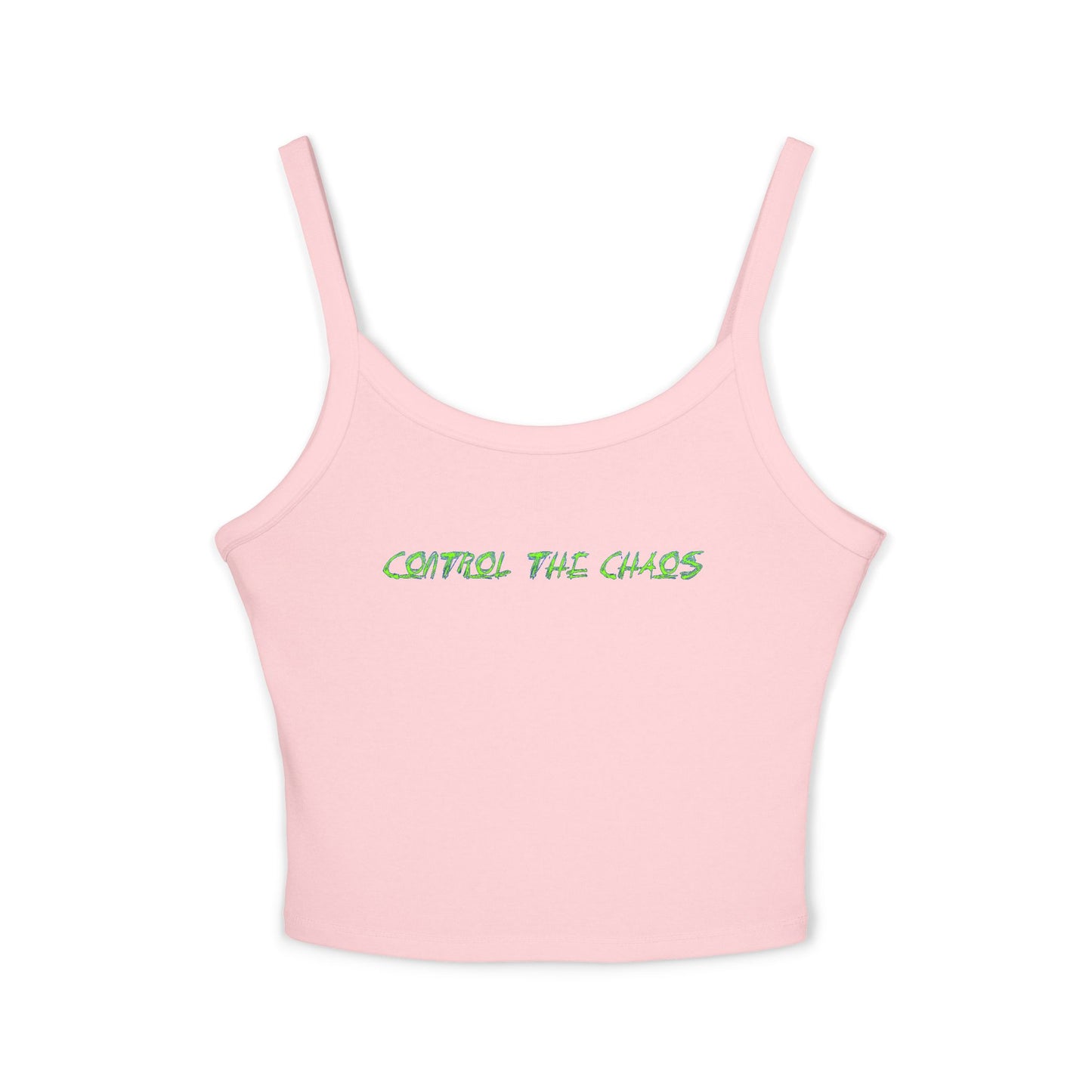Women's Spaghetti Strap Tank Top, Control the Chaos, Drift Therapy, Summer Vibes, Casual Wear, Gift for Car Enthusiasts