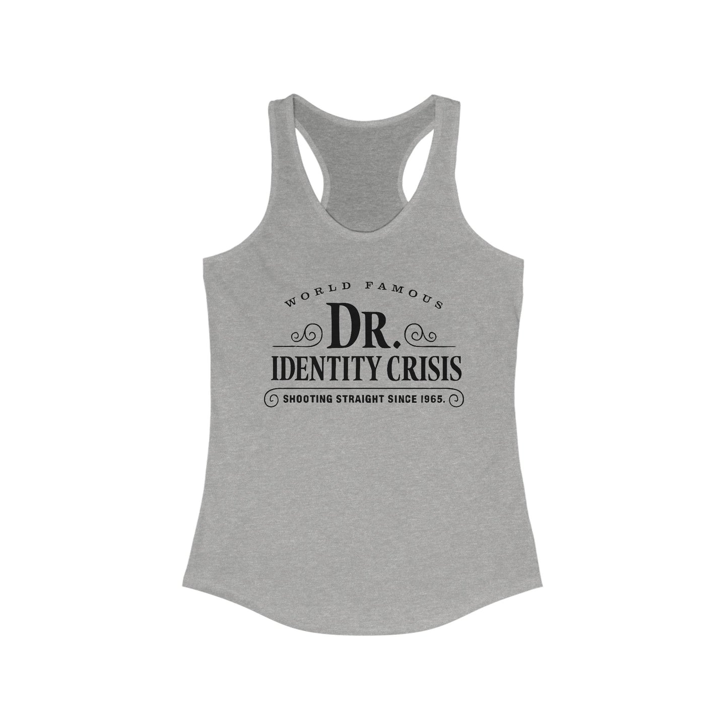 Identity Crisis Women's Racerback Tank Dr. McGillicuddy's Edition