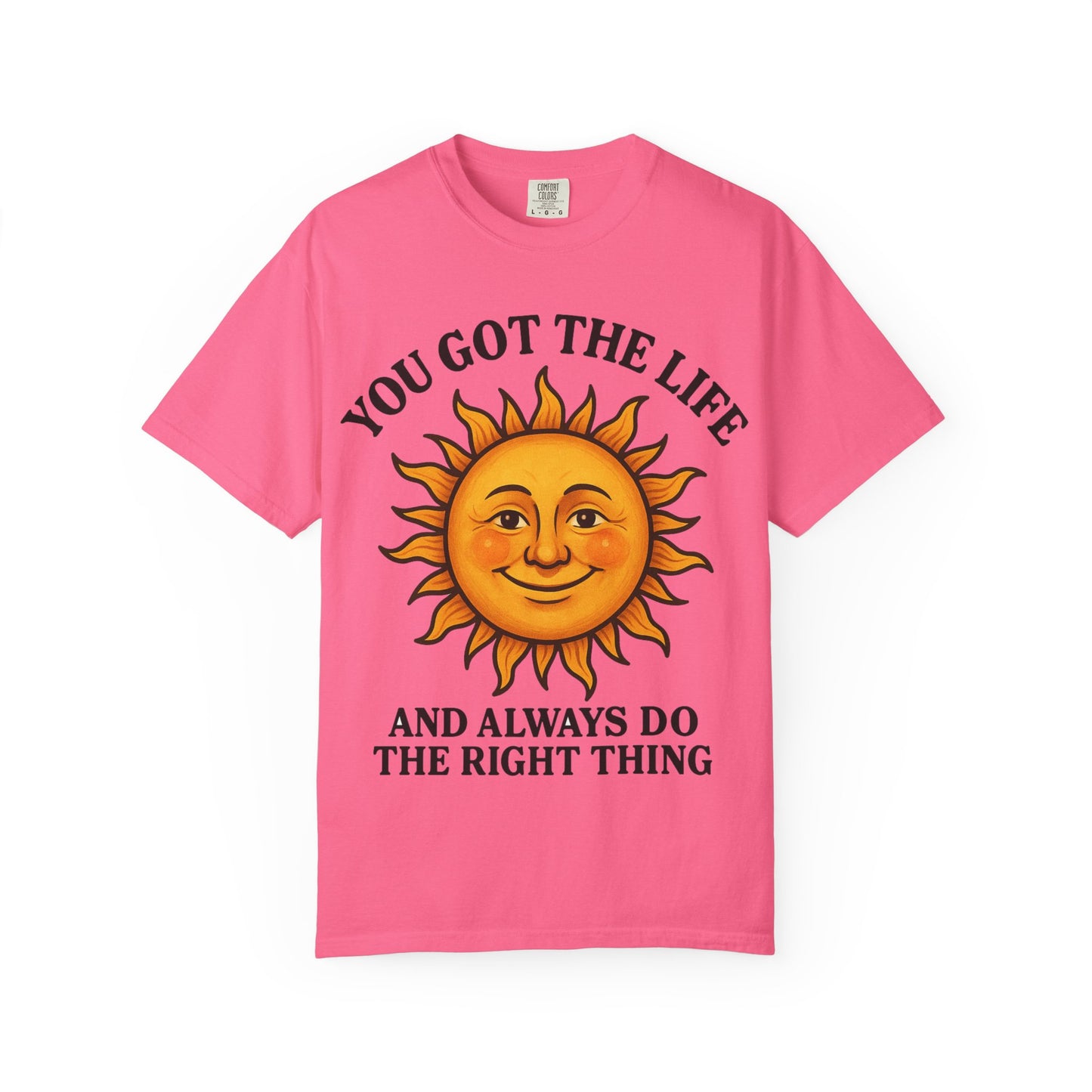 Sunny Vibes T-Shirt, Inspirational Tee for Positive Energy, Gift for Friends, Summer Fashion, Relaxed Lifestyle Wear