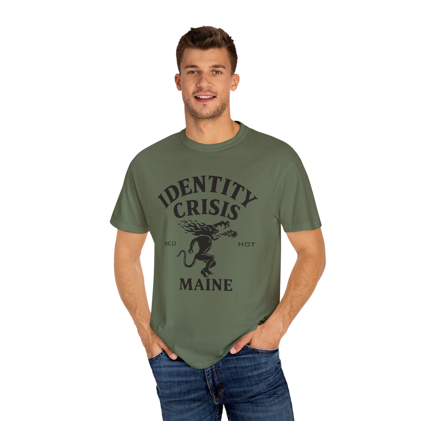 Unisex Identity Crisis T-shirt Fireball Edition