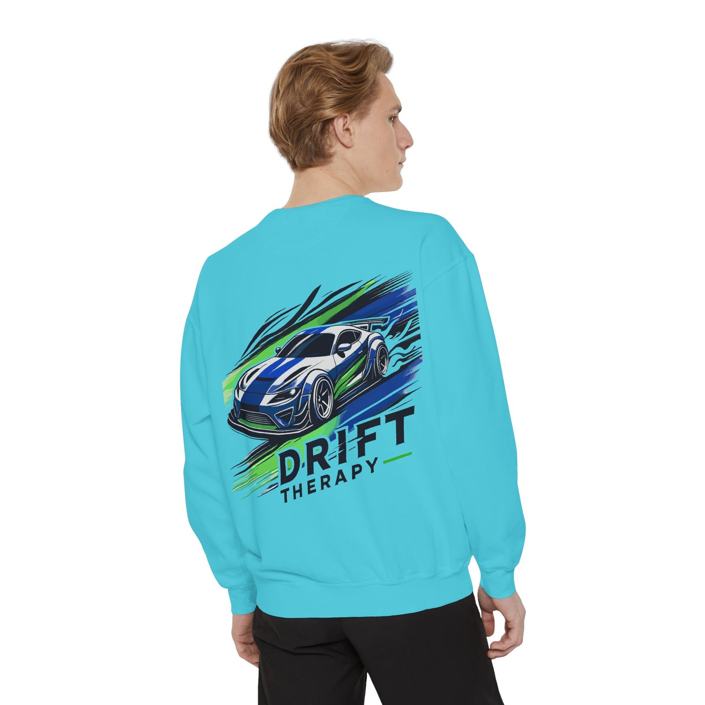 Unisex Sweatshirt - Control the Chaos, Drift Therapy, Casual Wear, Gift for Car Lovers, Everyday Comfort, Streetwear Style