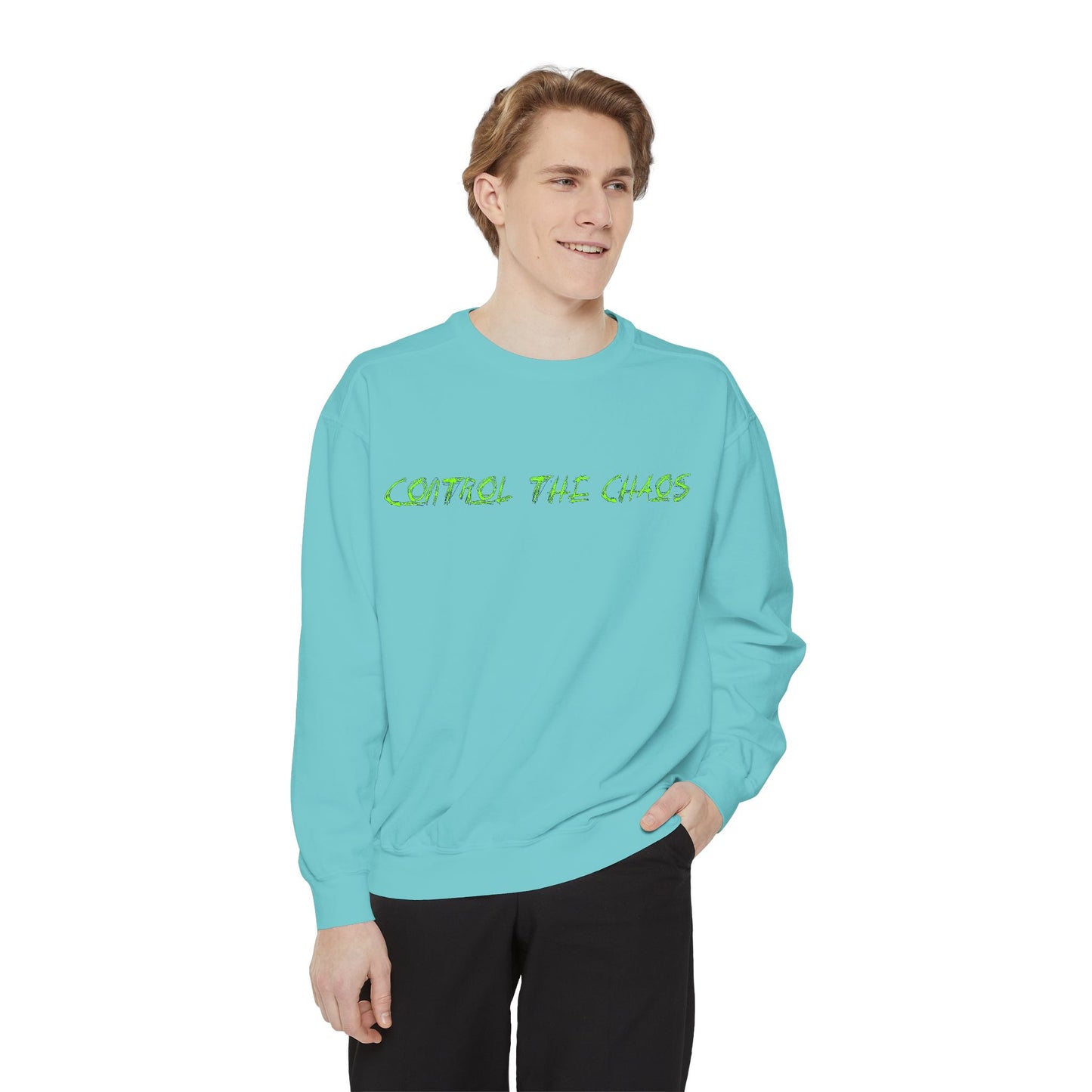 Unisex Sweatshirt - Control the Chaos, Drift Therapy, Casual Wear, Gift for Car Lovers, Everyday Comfort, Streetwear Style