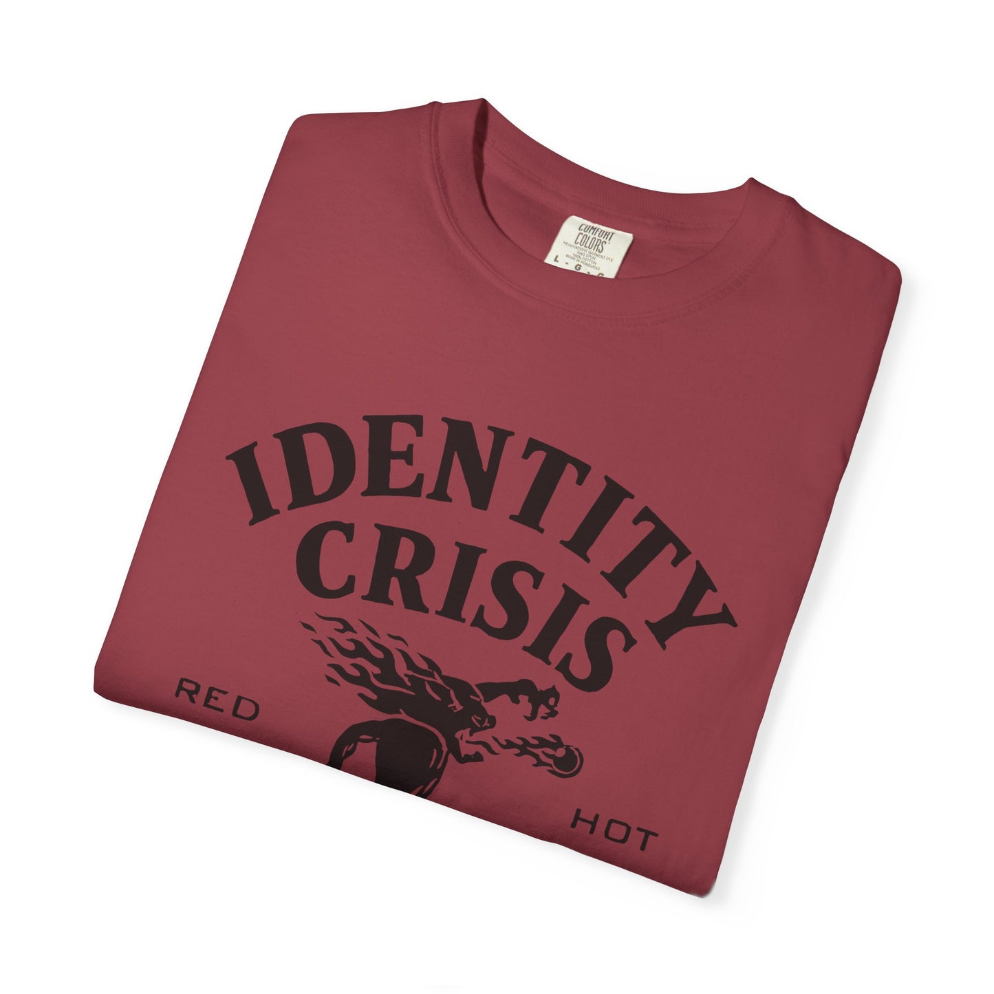 Unisex Identity Crisis T-shirt Fireball Edition