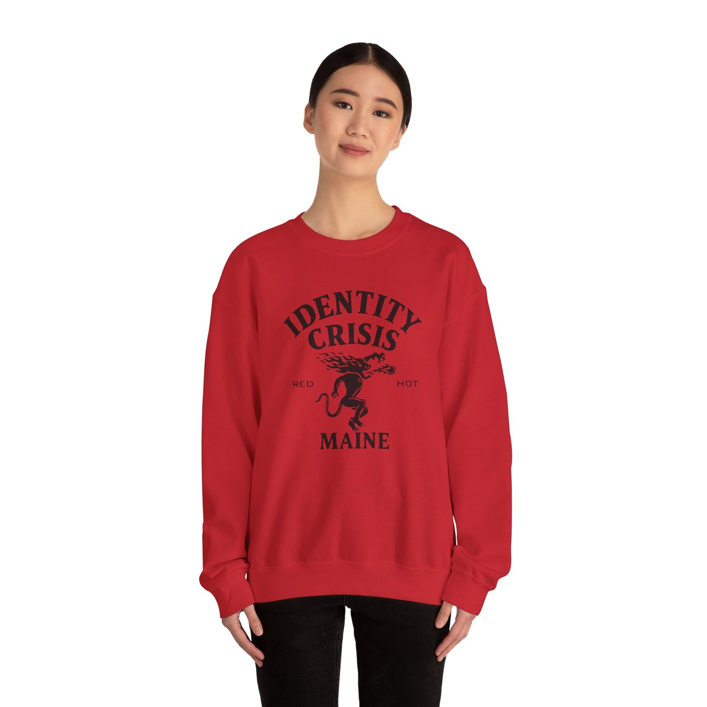 Identity Crisis Unisex Crewneck Sweatshirt Fireball Edition