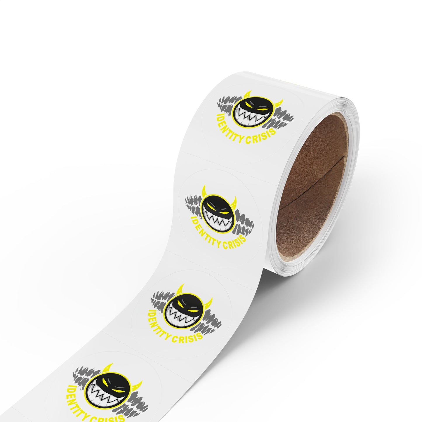 Identity Crisis Round Sticker Rolls
