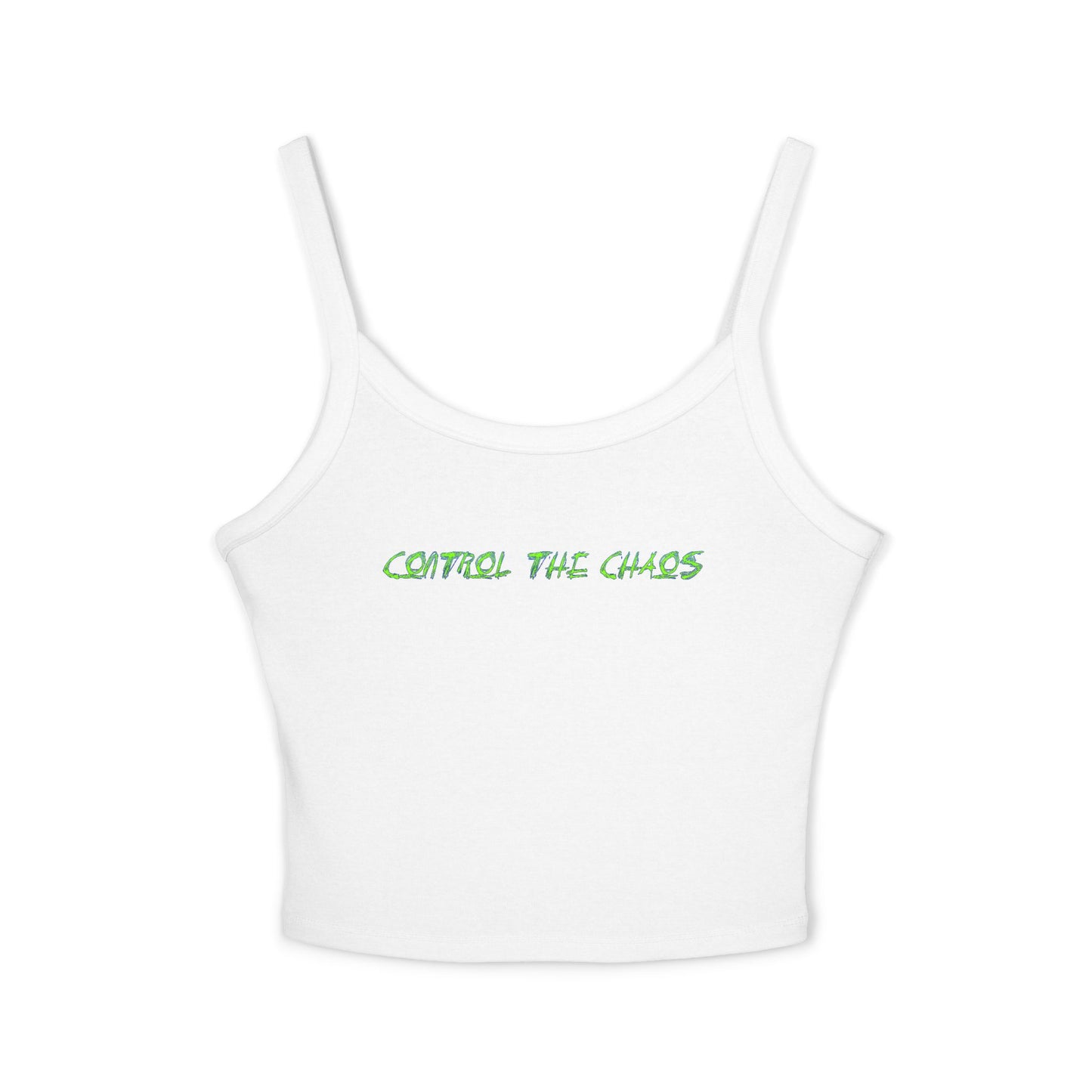 Women's Spaghetti Strap Tank Top, Control the Chaos, Drift Therapy, Summer Vibes, Casual Wear, Gift for Car Enthusiasts