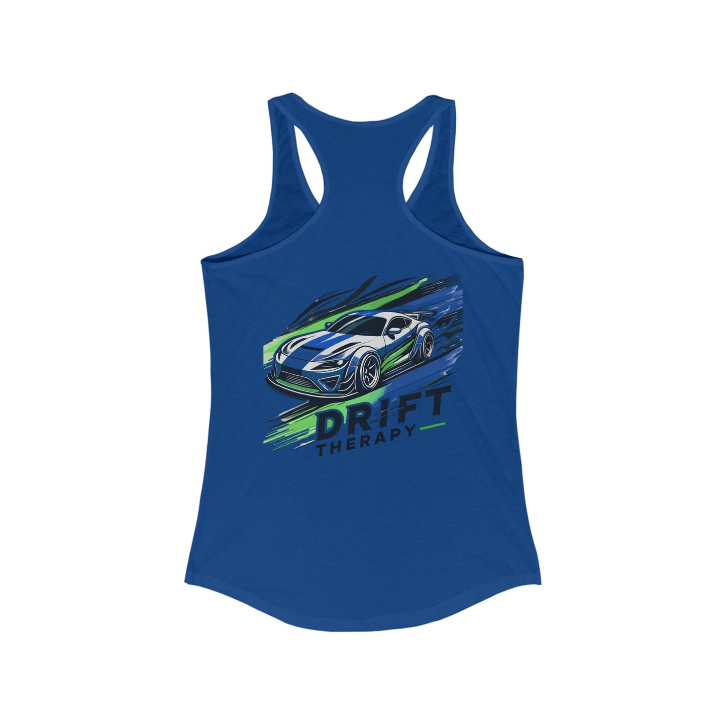 Racerback Tank Top, Control the Chaos, Drift Therapy, Summer Apparel, Gift for Car Enthusiasts, Workout Gear, Relaxed Fit