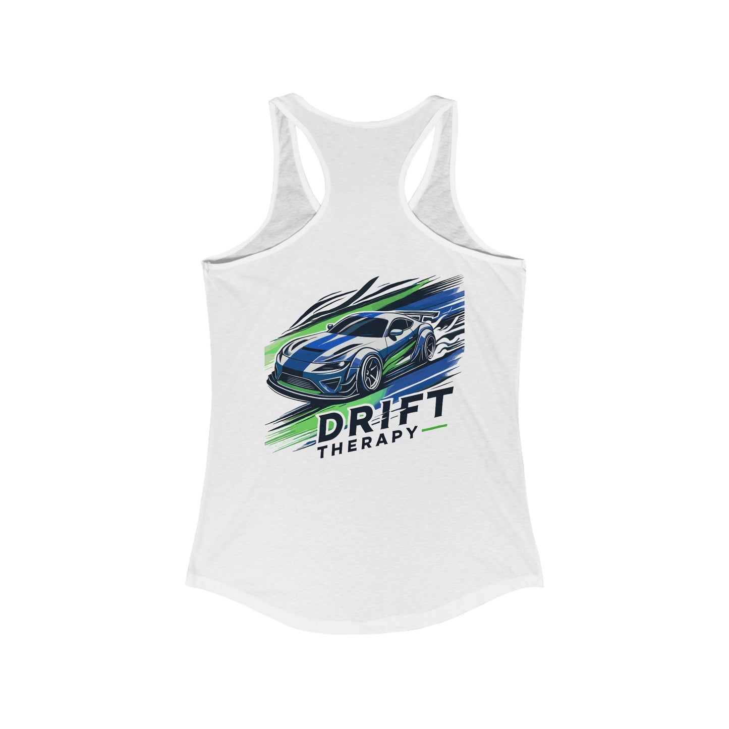 Racerback Tank Top, Control the Chaos, Drift Therapy, Summer Apparel, Gift for Car Enthusiasts, Workout Gear, Relaxed Fit