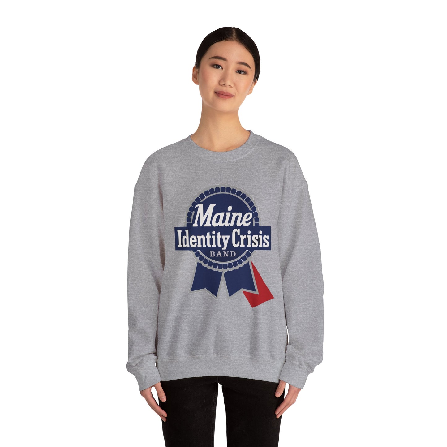 Identity Crisis Unisex Crewneck Sweatshirt Pabst Blue Ribbon Edition