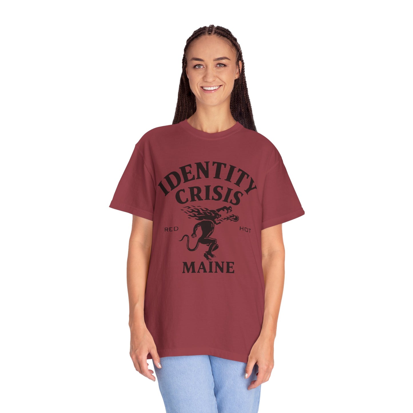 Unisex Identity Crisis T-shirt Fireball Edition