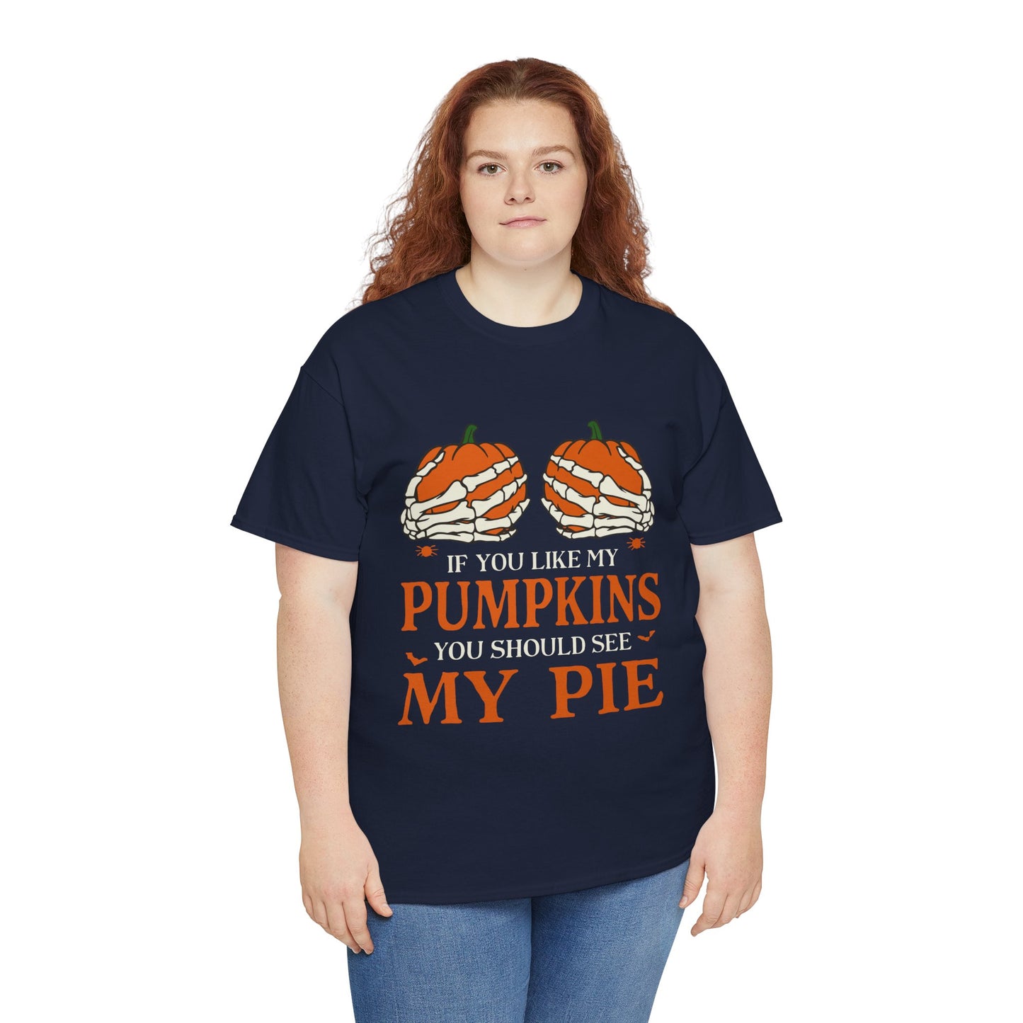 Funny Pumpkin Pie Tee, Halloween Shirt, Fall Fashion, Unisex Graphic Tee, Gift for Thanksgiving, Autumn Apparel
