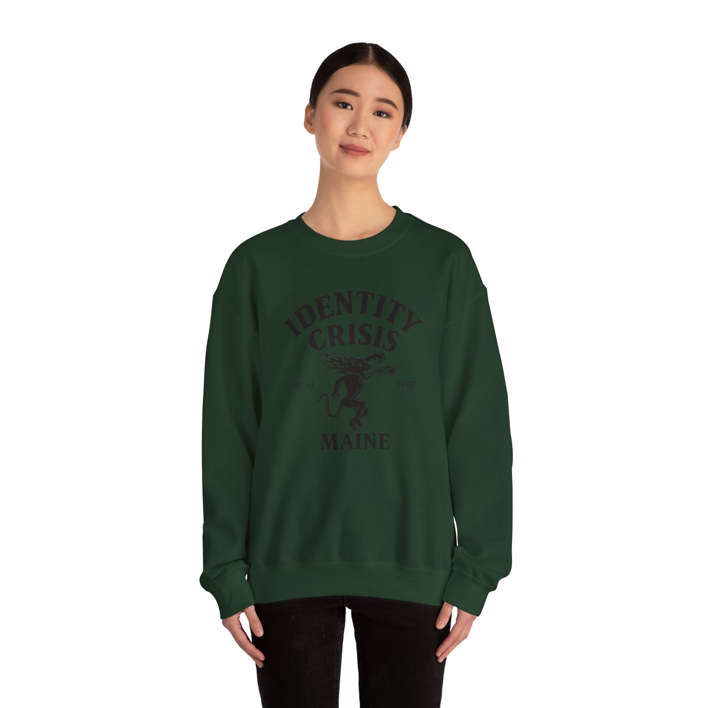 Identity Crisis Unisex Crewneck Sweatshirt Fireball Edition