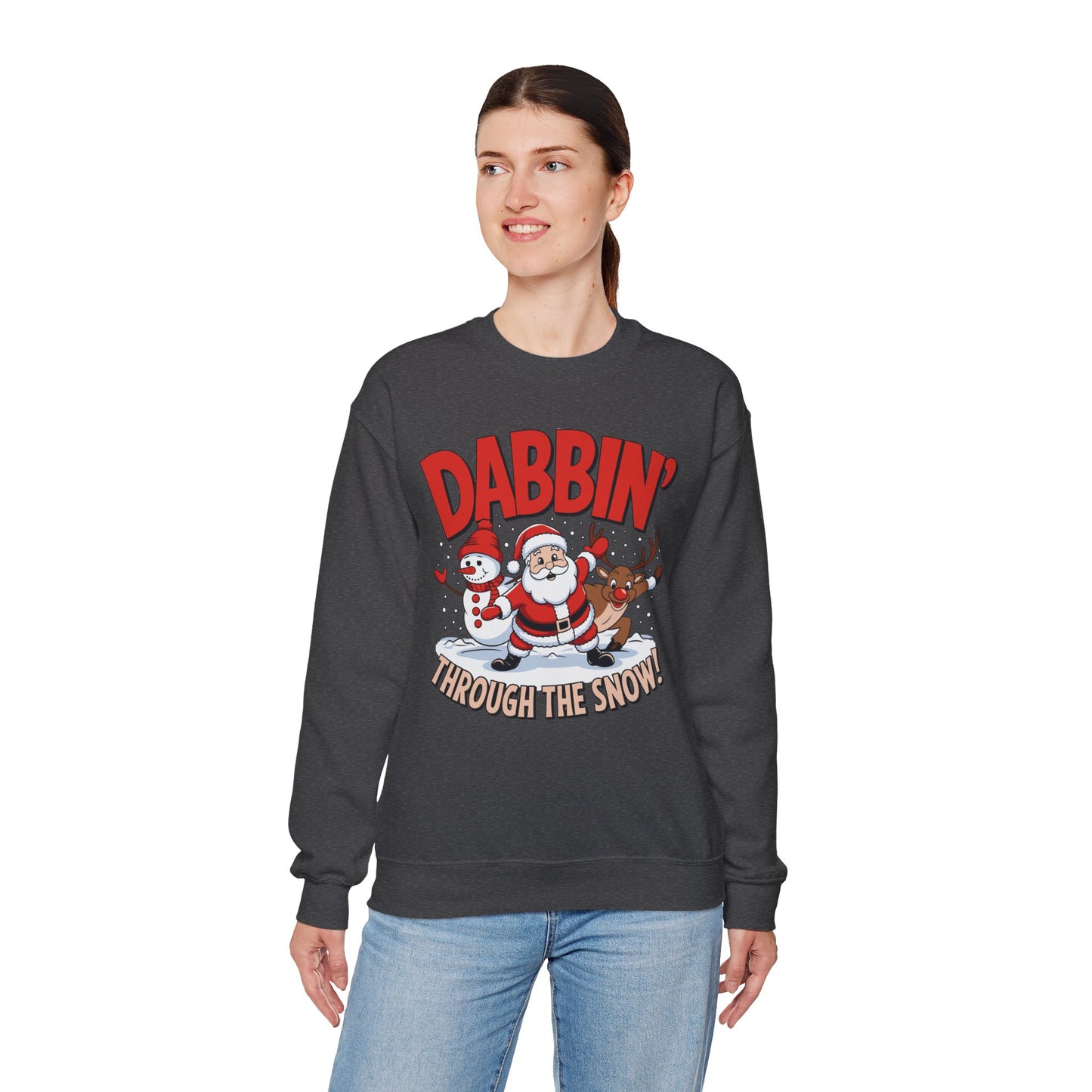 Dabbin' Through The Snow Christmas Sweatshirt