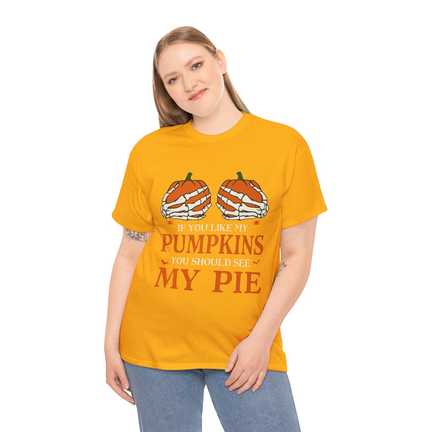 Funny Pumpkin Pie Tee, Halloween Shirt, Fall Fashion, Unisex Graphic Tee, Gift for Thanksgiving, Autumn Apparel