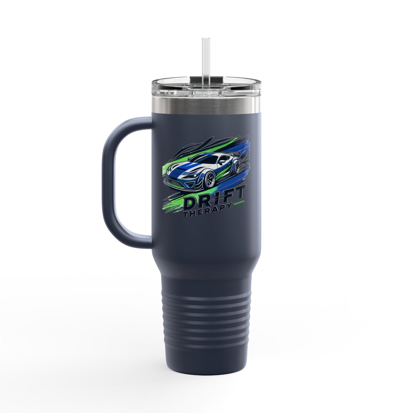 Drift Therapy Insulated Travel Mug | 40oz | Car Enthusiast Gift | Perfect for Road Trips, Coffee Lovers, Sports Fans, Outdoors