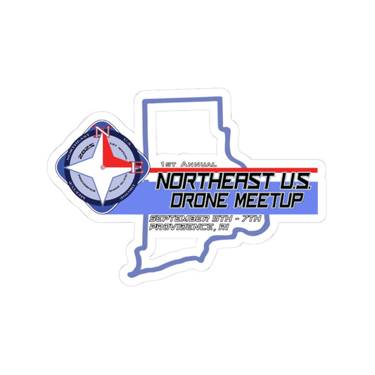 Inaugural Northeast Drone Meetup Kiss-Cut Stickers