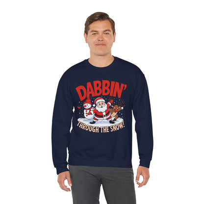 Dabbin' Through The Snow Christmas Sweatshirt
