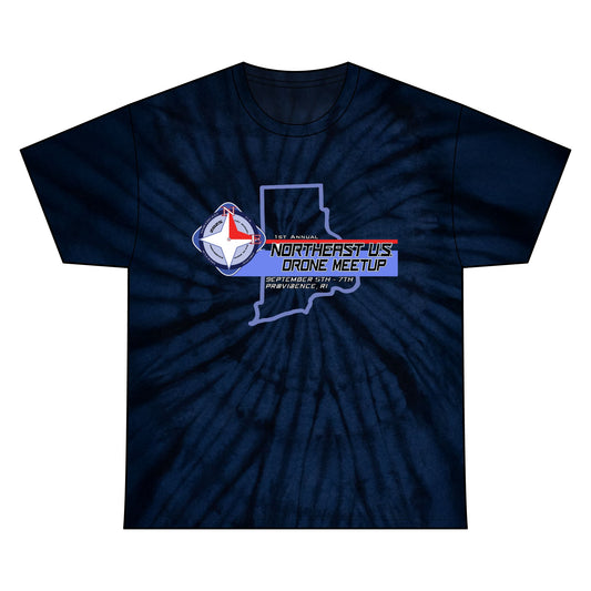 Inaugural Northeast Drone Meetup Unisex Tie Dye Cotton Tee
