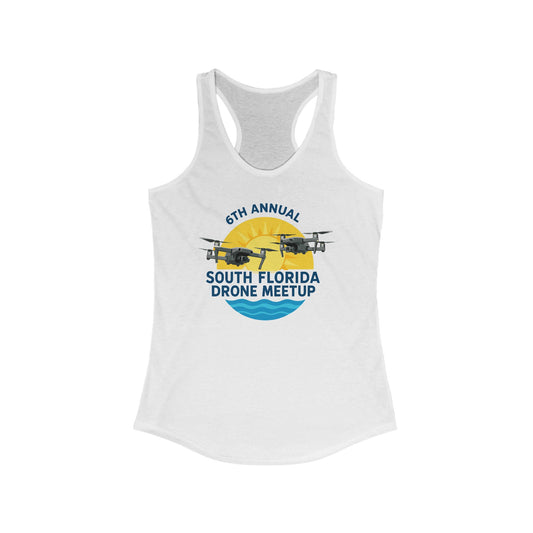 6th Annual South Florida Drone Meetup Women's Ideal Racerback Tank