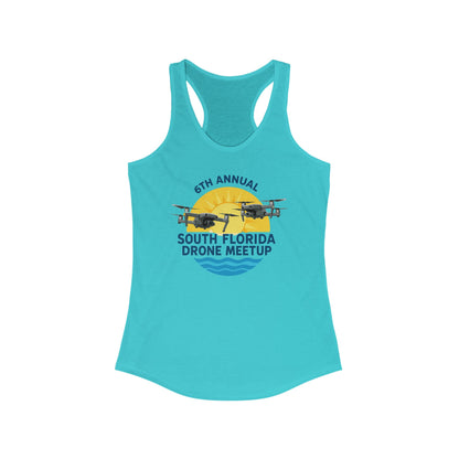 6th Annual South Florida Drone Meetup Women's Ideal Racerback Tank