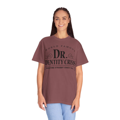 Unisex Identity Crisis T-shirt Dr. McGillicuddy's Edition