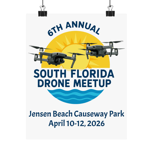 6th Annual South Florida Drone Meetup Poster