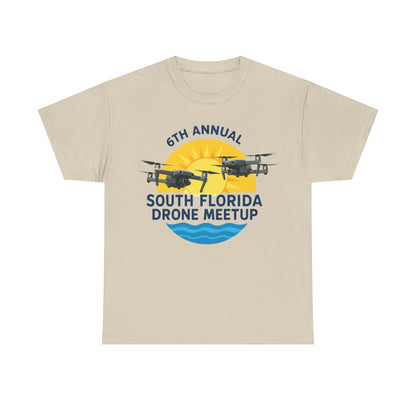 6th Annual South Florida Drone Meetup Unisex Heavy Cotton Tee
