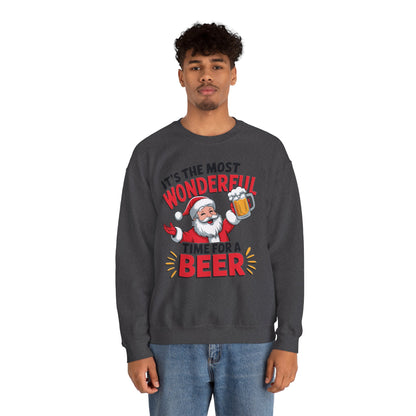 It's The Most Wonderful Time for a Beer Christmas Sweatshirt