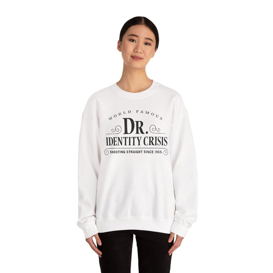 Identity Crisis Unisex Crewneck Sweatshirt Dr. McGillicuddy's Edition