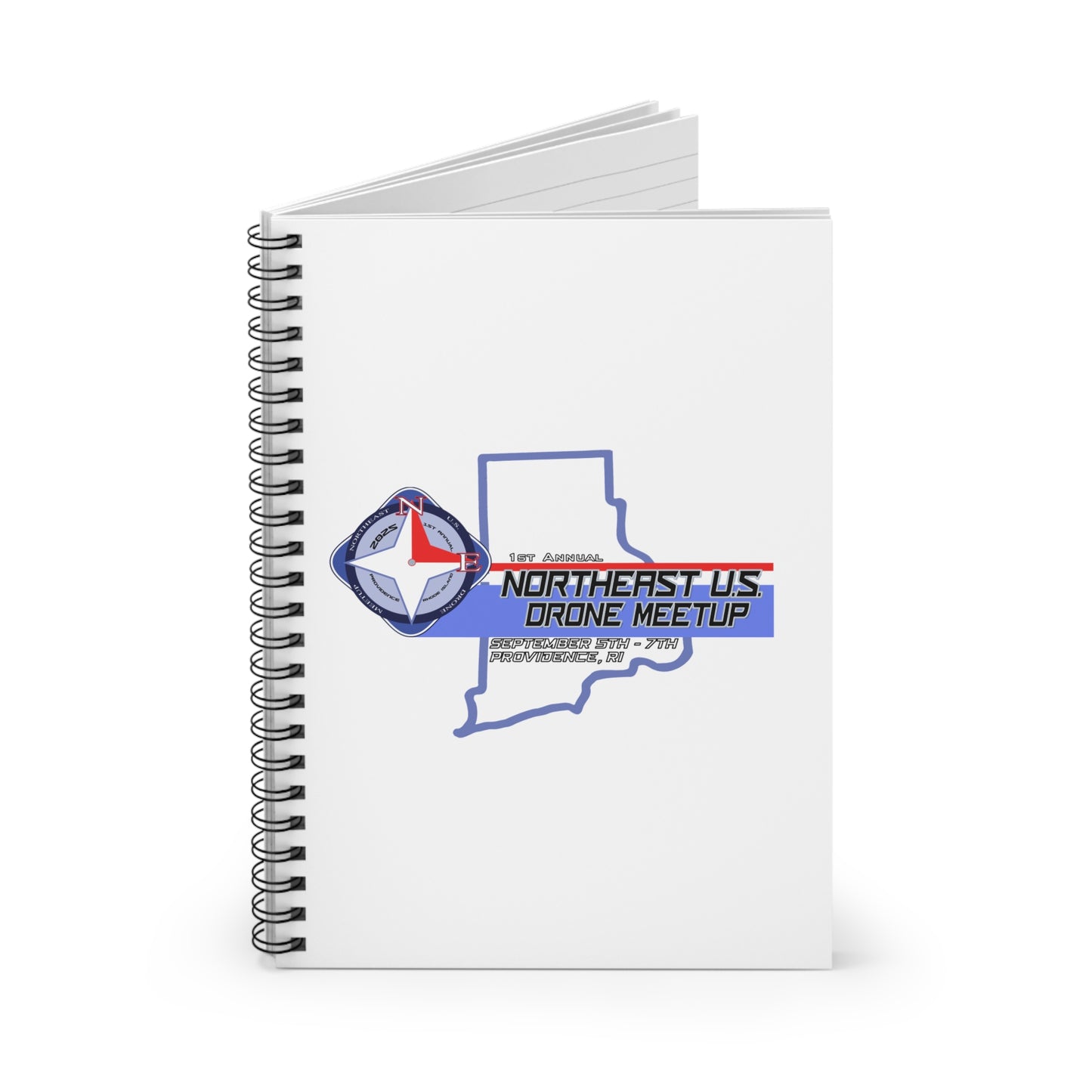 Inaugural Northeast Drone Meetup Spiral Notebook - Perfect for Flight Logs