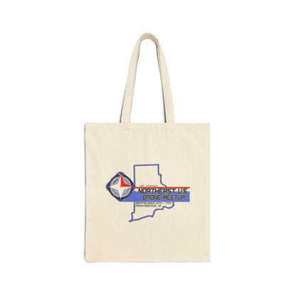 Inaugural Northeast Drone Meetup Cotton Canvas Tote Bag | Eco-Friendly, Reusable Shopping Bag, Gift for Travelers, Souvenir Bag, Casual Tote