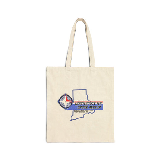 Inaugural Northeast Drone Meetup Cotton Canvas Tote Bag | Eco-Friendly, Reusable Shopping Bag, Gift for Travelers, Souvenir Bag, Casual Tote
