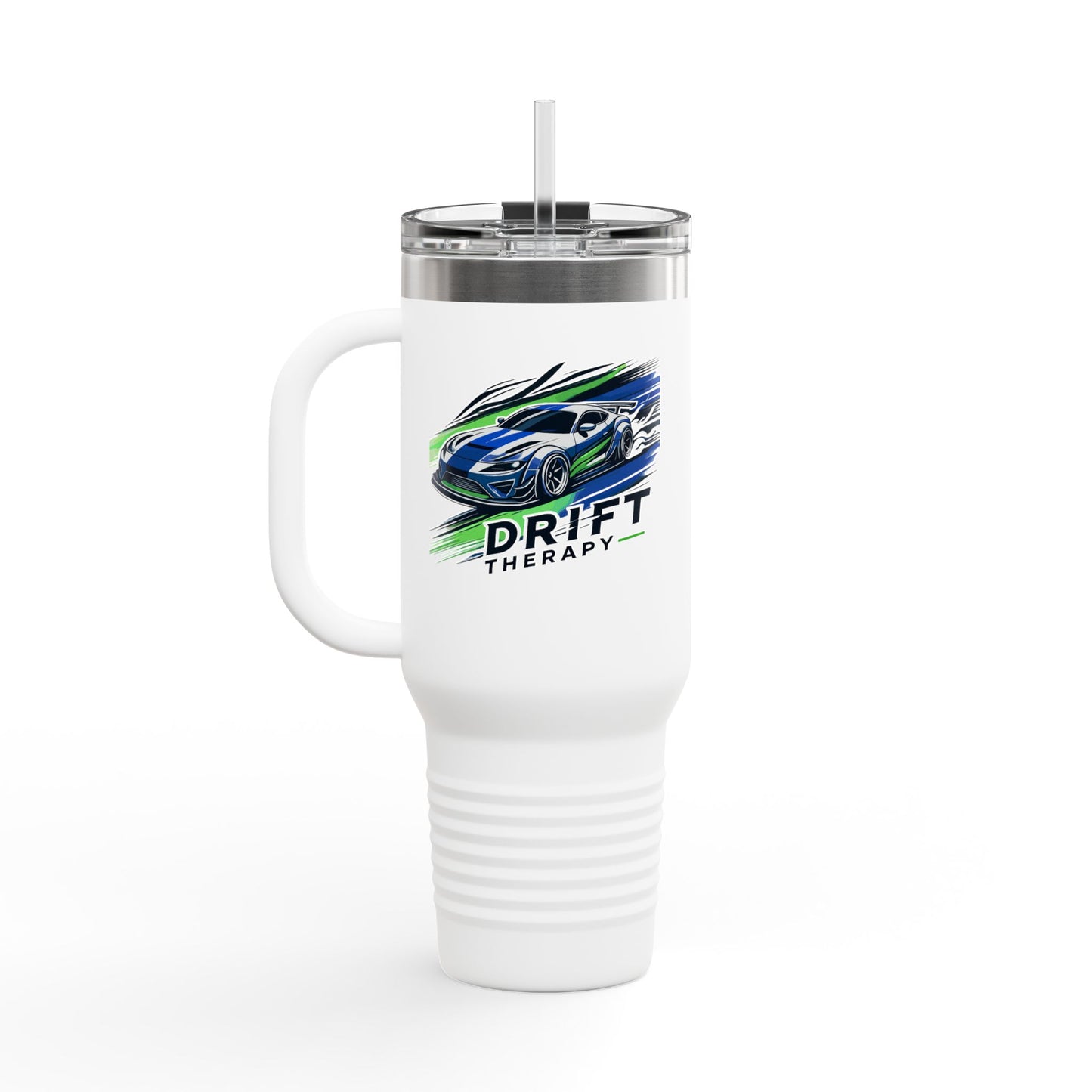 Drift Therapy Insulated Travel Mug | 40oz | Car Enthusiast Gift | Perfect for Road Trips, Coffee Lovers, Sports Fans, Outdoors