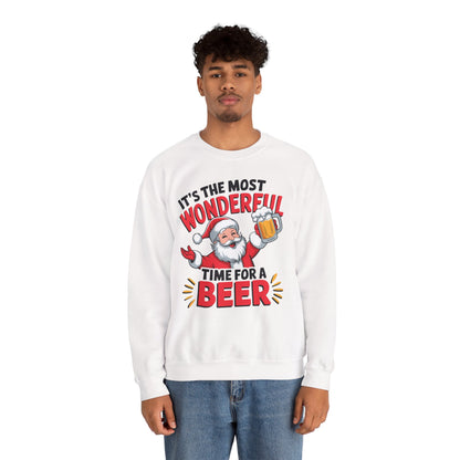 It's The Most Wonderful Time for a Beer Christmas Sweatshirt