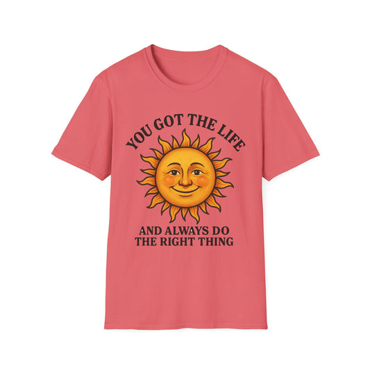 Sunny Vibes Unisex T-Shirt | Motivational Tee for Positivity, Fun Gift Idea for Friends, Everyday Wear, Summer Style, Brighten Your Day