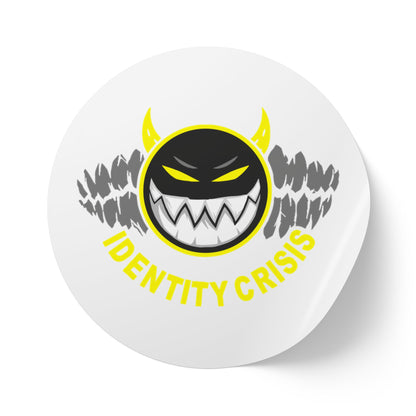 Identity Crisis Round Sticker Rolls