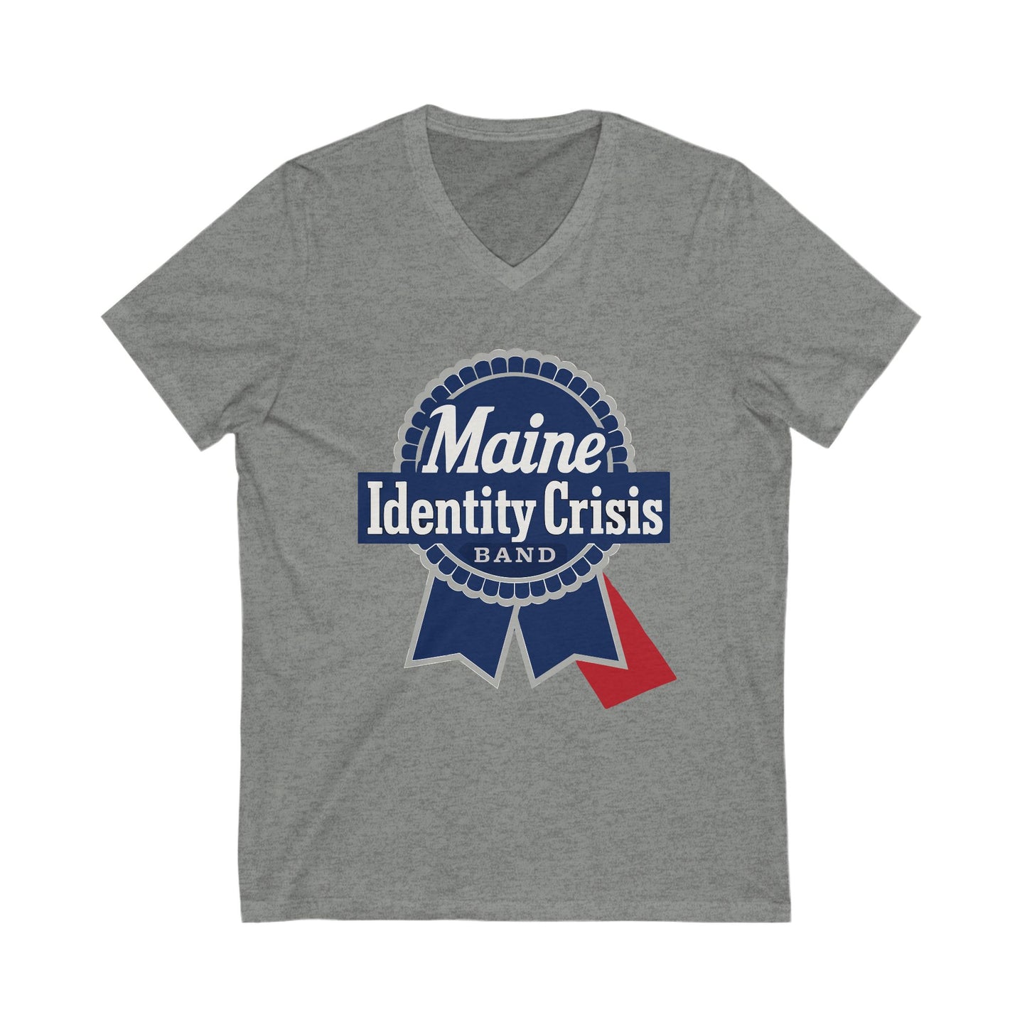 Identity Crisis Unisex V-Neck Tee Pabst Blue Ribbon  Edition
