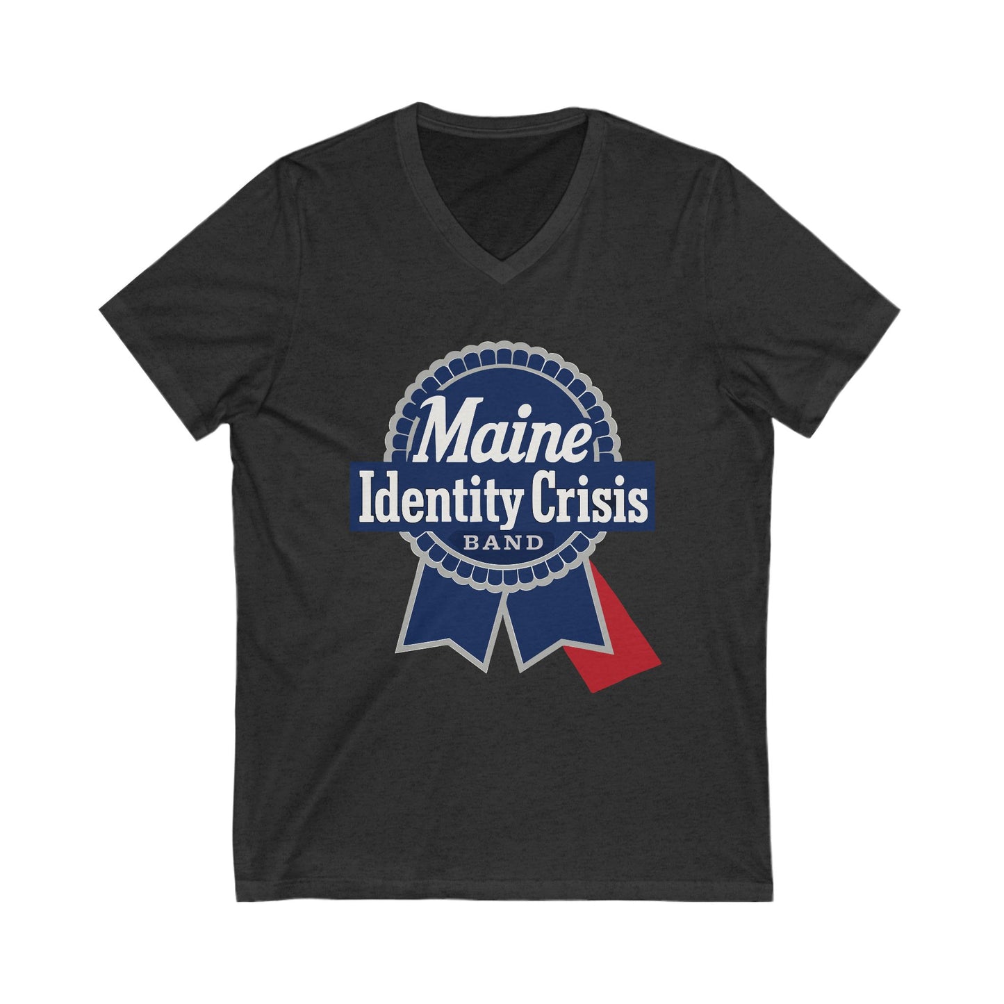Identity Crisis Unisex V-Neck Tee Pabst Blue Ribbon  Edition