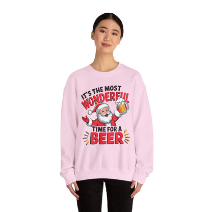 It's The Most Wonderful Time for a Beer Christmas Sweatshirt