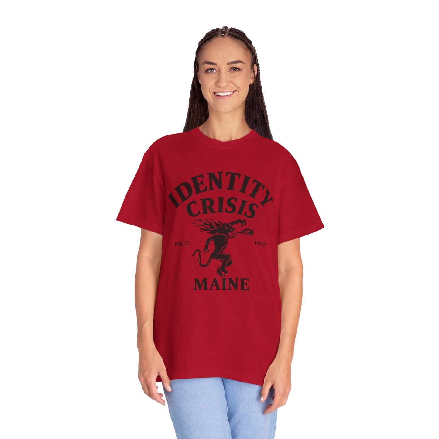 Unisex Identity Crisis T-shirt Fireball Edition