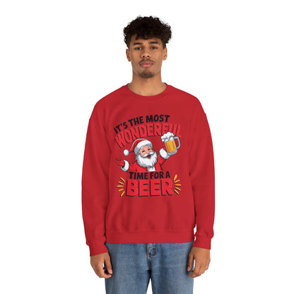 It's The Most Wonderful Time for a Beer Christmas Sweatshirt