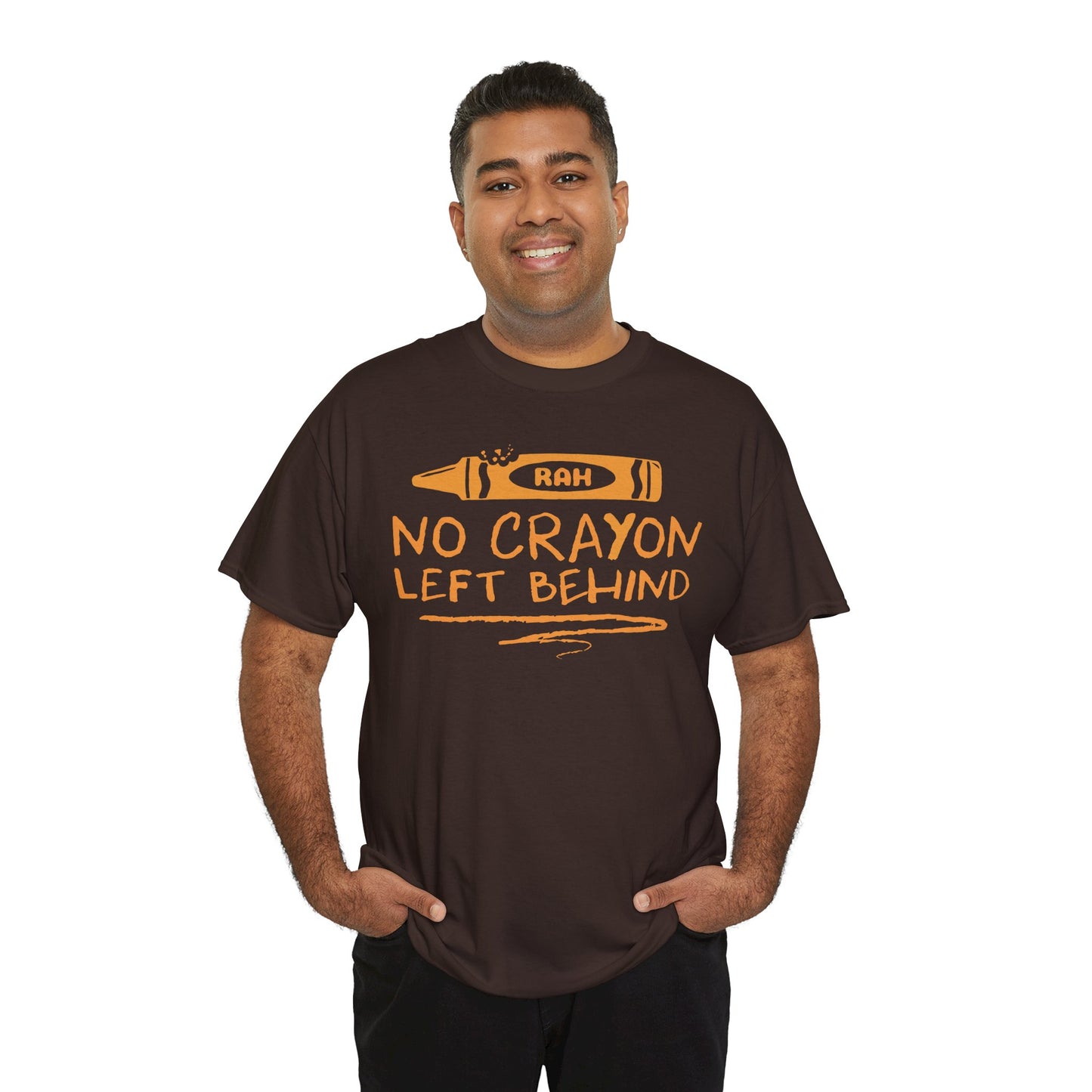 USMC No Crayon Left Behind Unisex Cotton Tee