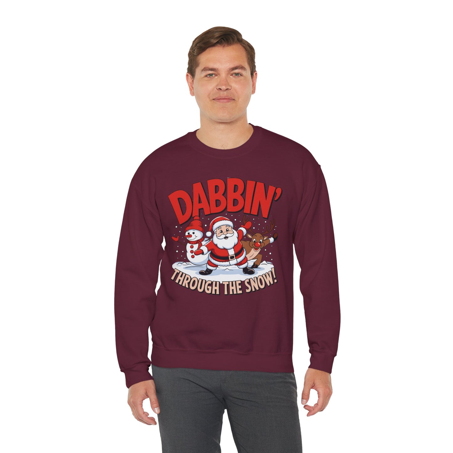 Dabbin' Through The Snow Christmas Sweatshirt